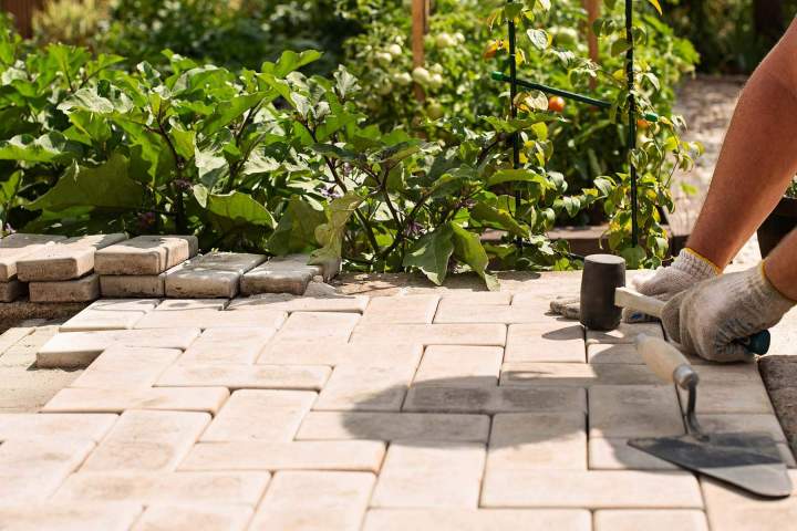 Pavage cour Val-de-Marne